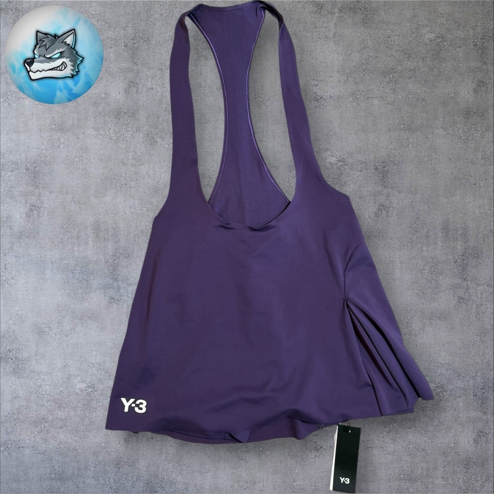 Adidas Y-3 Tennis Pro Bib Aurora Plum Women's Size Small JM4743 NWT - Picture 1 of 9